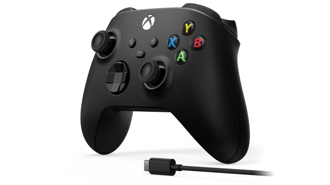 Control Xbox Wireless Carbon Black con Cable USB-C para PC y Consola