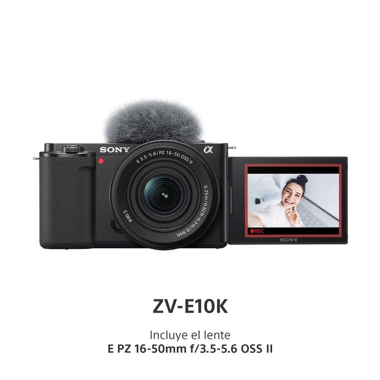 Cámara profesionales Sony de Lente Intercambiable Vloggers Zv-E10K